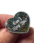 Spectral Sweetheart Glitter Enamel Pin